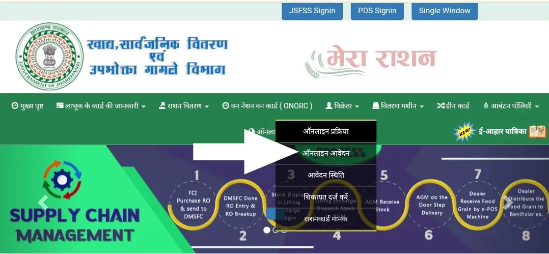 Aahar Jharkhand Registration